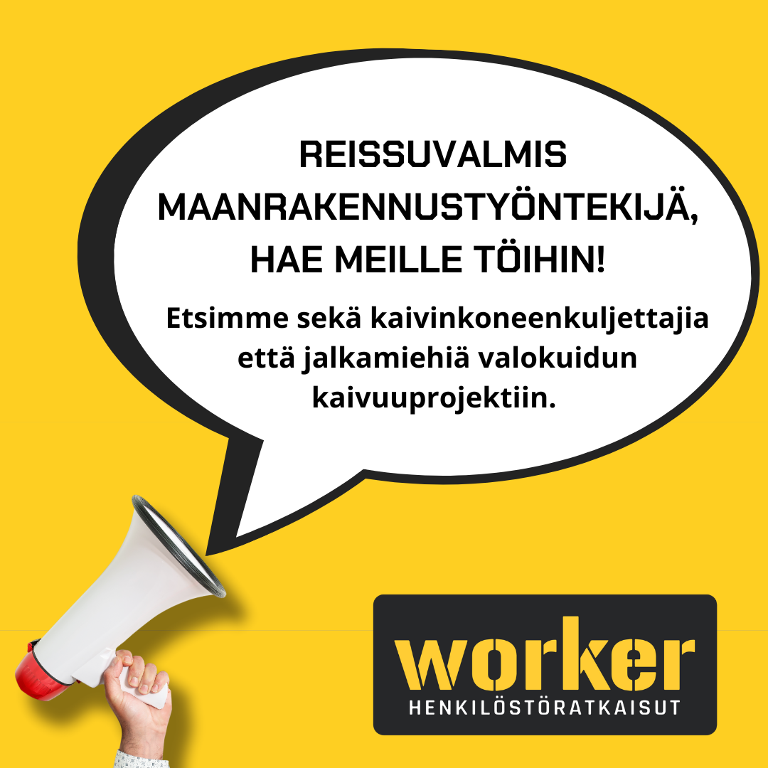 MAANRAKENNUSTYÖNTEKIJÖITÄ REISSUTÖIHIN